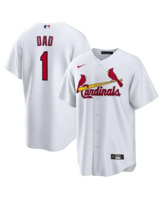 Nike - Men's&nbsp;White St. Louis Cardinals 1 Dad Home Replica Jersey