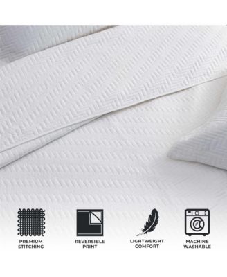 Microfiber Stitched Quilt Set with Shams