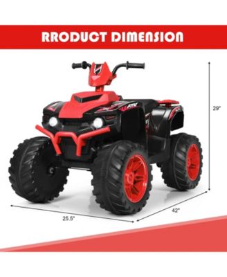 12V Kids Ride on ATV with LED Lights and Treaded Tires and LED lights