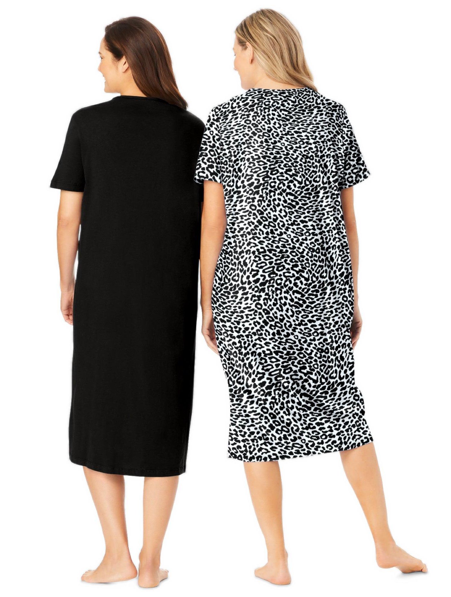 Women's Dreams and Co. 2-Pack Long Sleepshirts