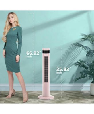 85° Oscillating, 36" Quiet Cooling, 12H Timer, Remote Control, 3 Speeds, 3 Modes – Tower Fan Portable Floor Fan
