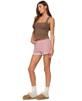 Women's Vaughn Lacey Plaid Shorts