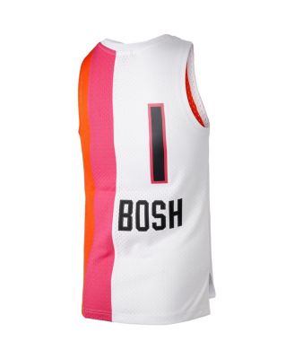 Women's Chris Bosh White Miami Heat Hardwood Classics 2011 Swingman Jersey