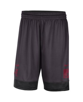 Men's Charcoal Alabama Crimson Tide Performance Fast Break Shorts