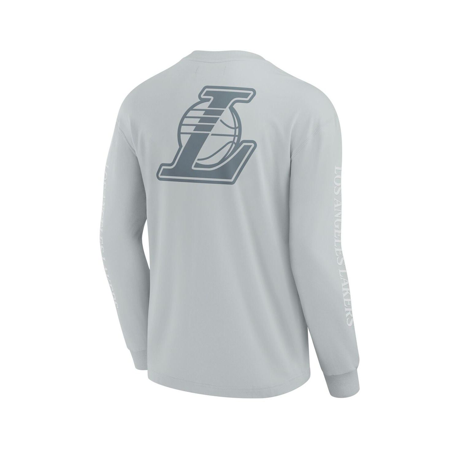 Men's Gray Los Angeles Lakers Elements Strive Long Sleeve T-Shirt