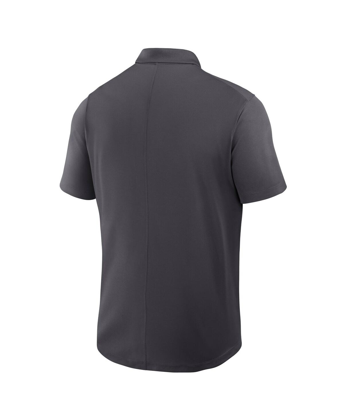 JORDAN MEN'S ANTHRACITE UCLA BRUINS PRIMETIME VICTORY PRIMARY LOGO PERFORMANCE POLO SHIRT 