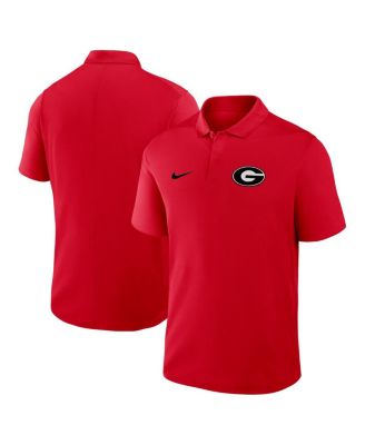 Nike - Men's Red Georgia Bulldogs Primetime Victory Primary Logo Performance Polo Shirt
