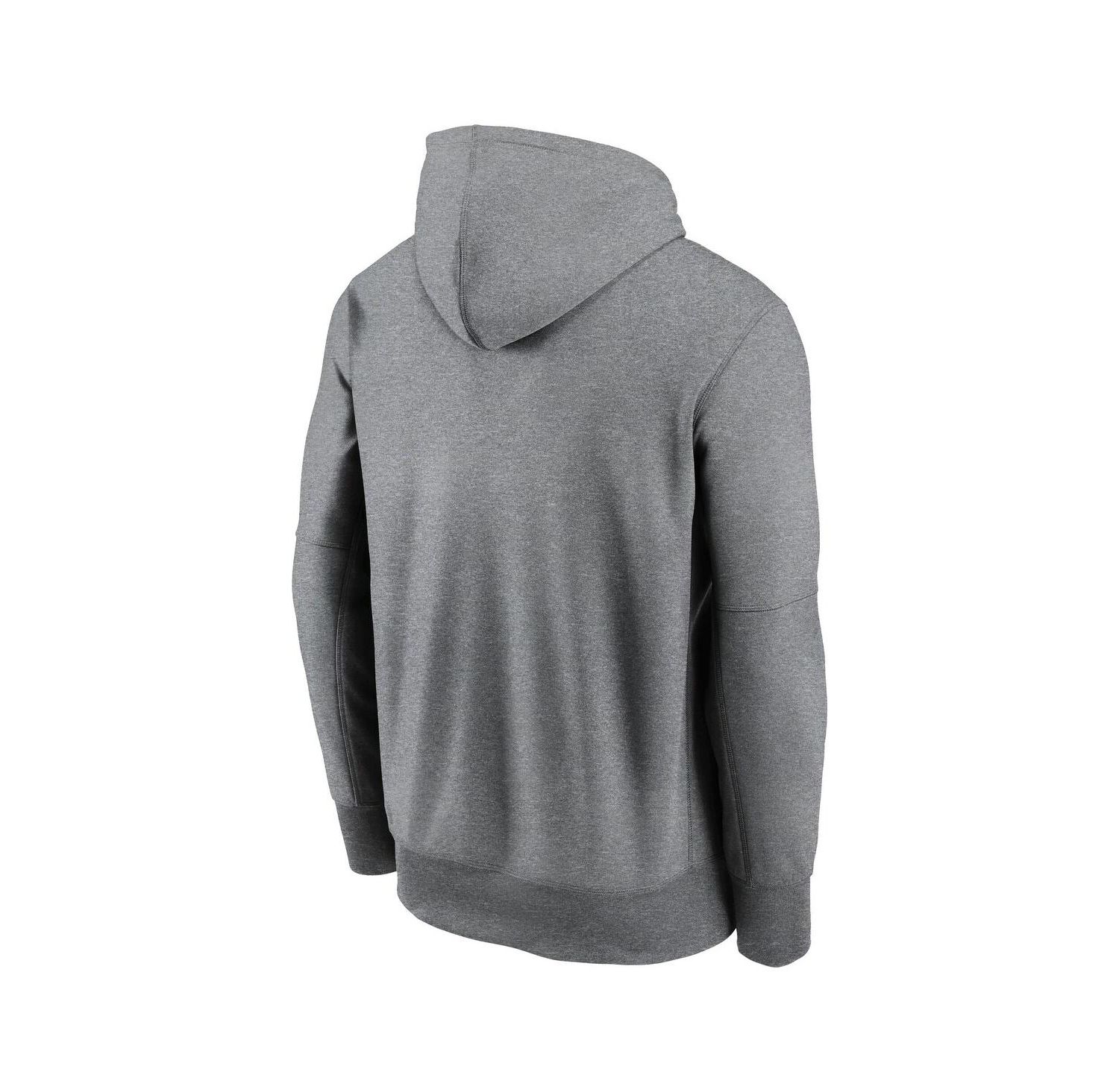 Men's Heather Gray New Orleans Saints Performance Fleece Pullover Hoodie