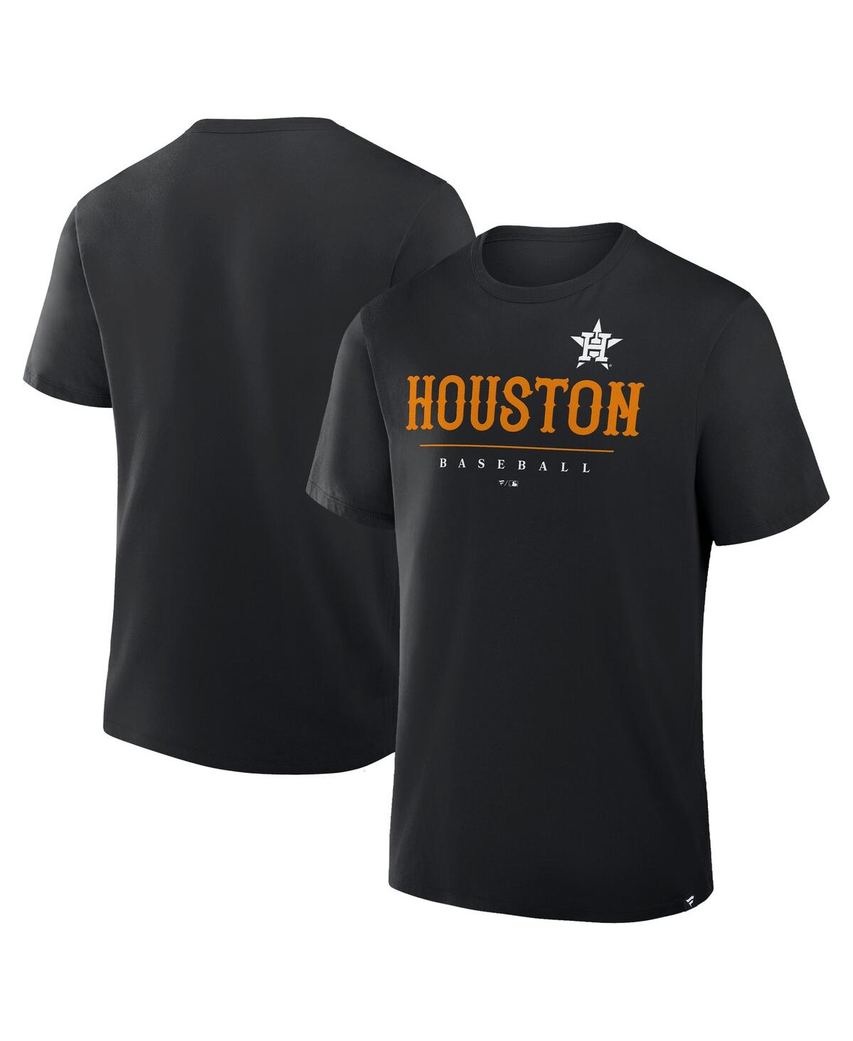Fanatics Men's Black Houston Astros Color Pop Legacy Clubhouse T-shirt
