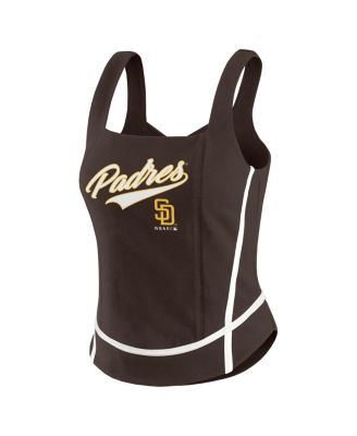 Women's&nbsp;Brown San Diego Padres Square Neck Tank Top