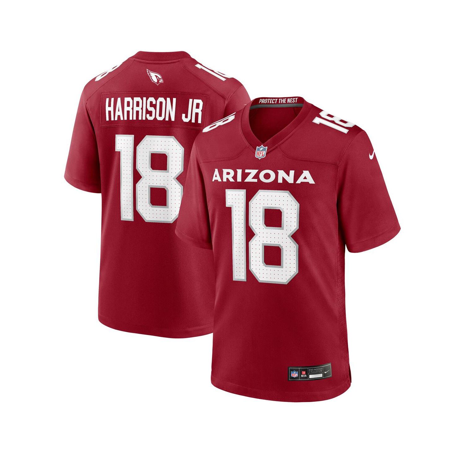 Men's Marvin Harrison Jr. Cardinal Arizona Cardinals Player Game Jersey