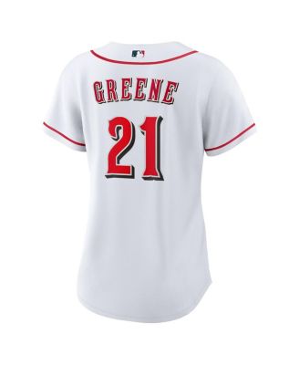 Women's Hunter Greene White Cincinnati Reds Home Replica Jersey