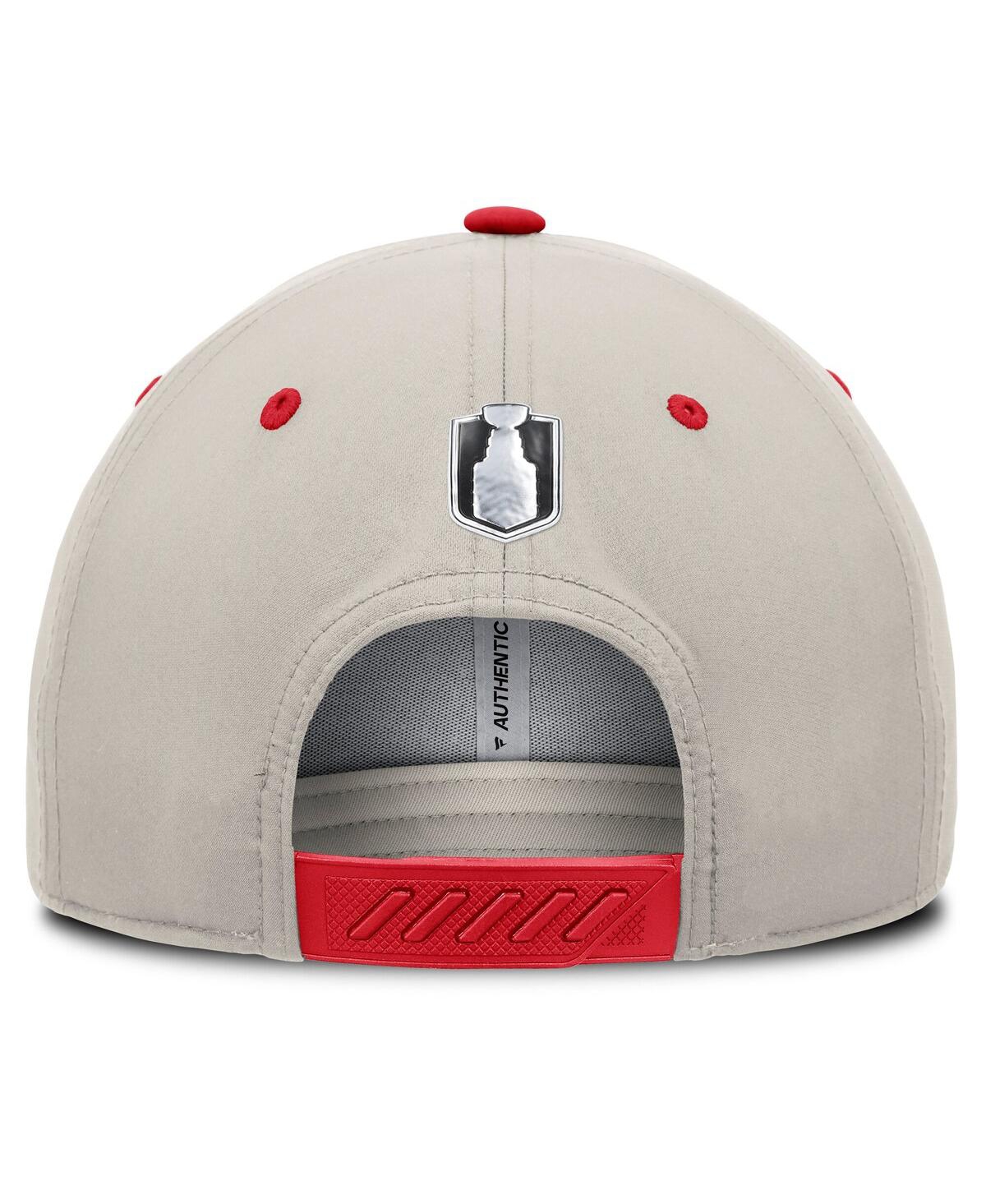 Fanatics Men's Red/gray Ottawa Senators 2025 Stanley Cup Playoffs Locker Room Trucker Adjustable Hat