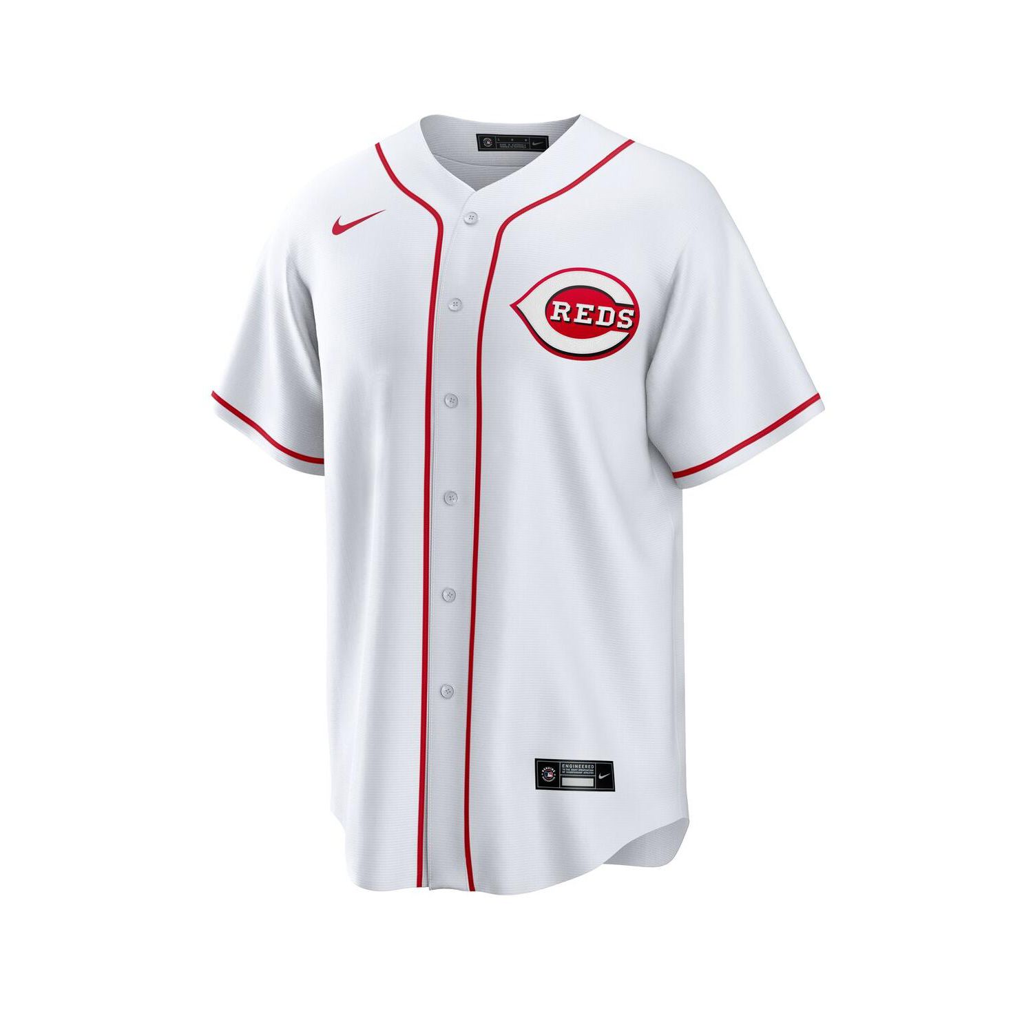 Men's White Cincinnati Reds 1 Groom Home Replica Jersey