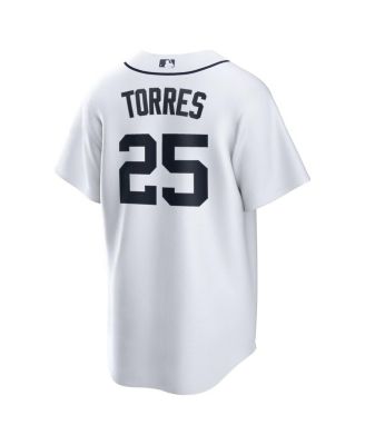 Men's Gleyber Torres White Detroit Tigers Home Replica Jersey