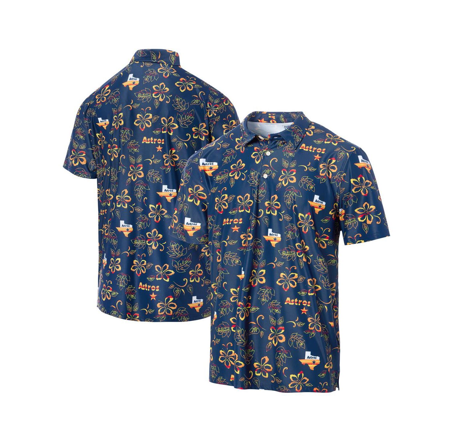 Men's Navy Houston Astros Cooperstown Collection Performance Polo Shirt