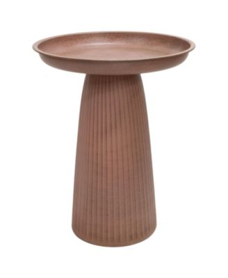 Gleeful Garden Metal Bird Bath for Outdoor Use
