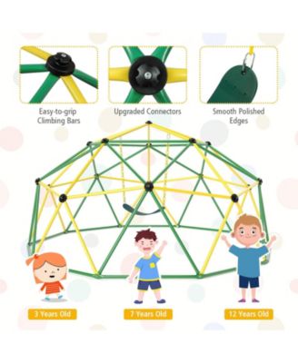 10 Feet Dome Climber with Swing and 800 Lbs Load Capacity