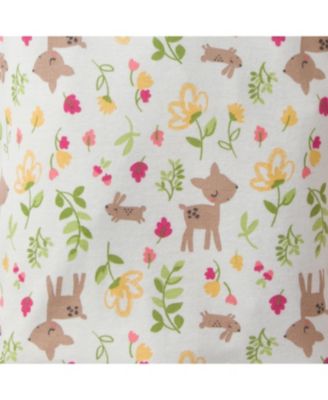 Baby Girls 4-Piece Snug Fit Cotton Pajamas