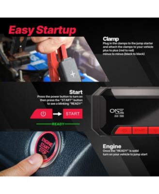 Jump Starter 2000A Peak Battery Pack, 12V Jump Box for Battery up to 8.5L Gas or 6L Diesel Engine