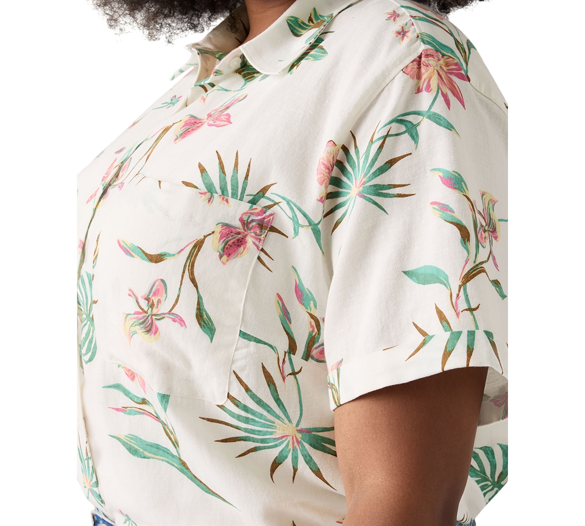 Levi's Plus Size Darlene Floral Short-sleeve Shirt