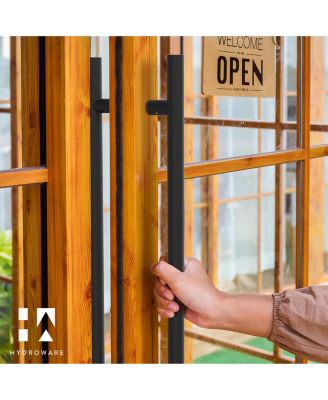 Round Series Door Handle - Black - 48" Inches