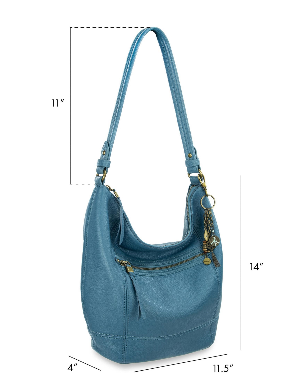 The Sak Women's Sequoia Leather Medium Hobo Bag In Blue
