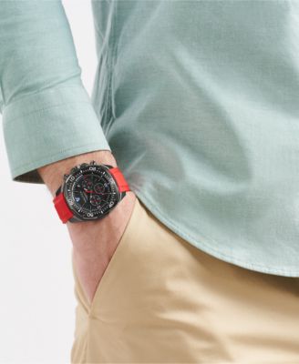 Men's Chronograph Multi Silicone Watch Set, 46mm