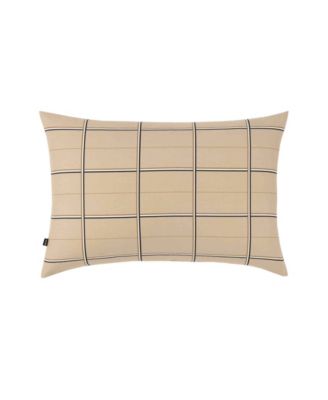 by Hugo Boss Check Cotton Sateen Sham, King
