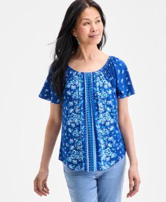 Style & Co - Women's Shirred Top, Exclusively at Macy's