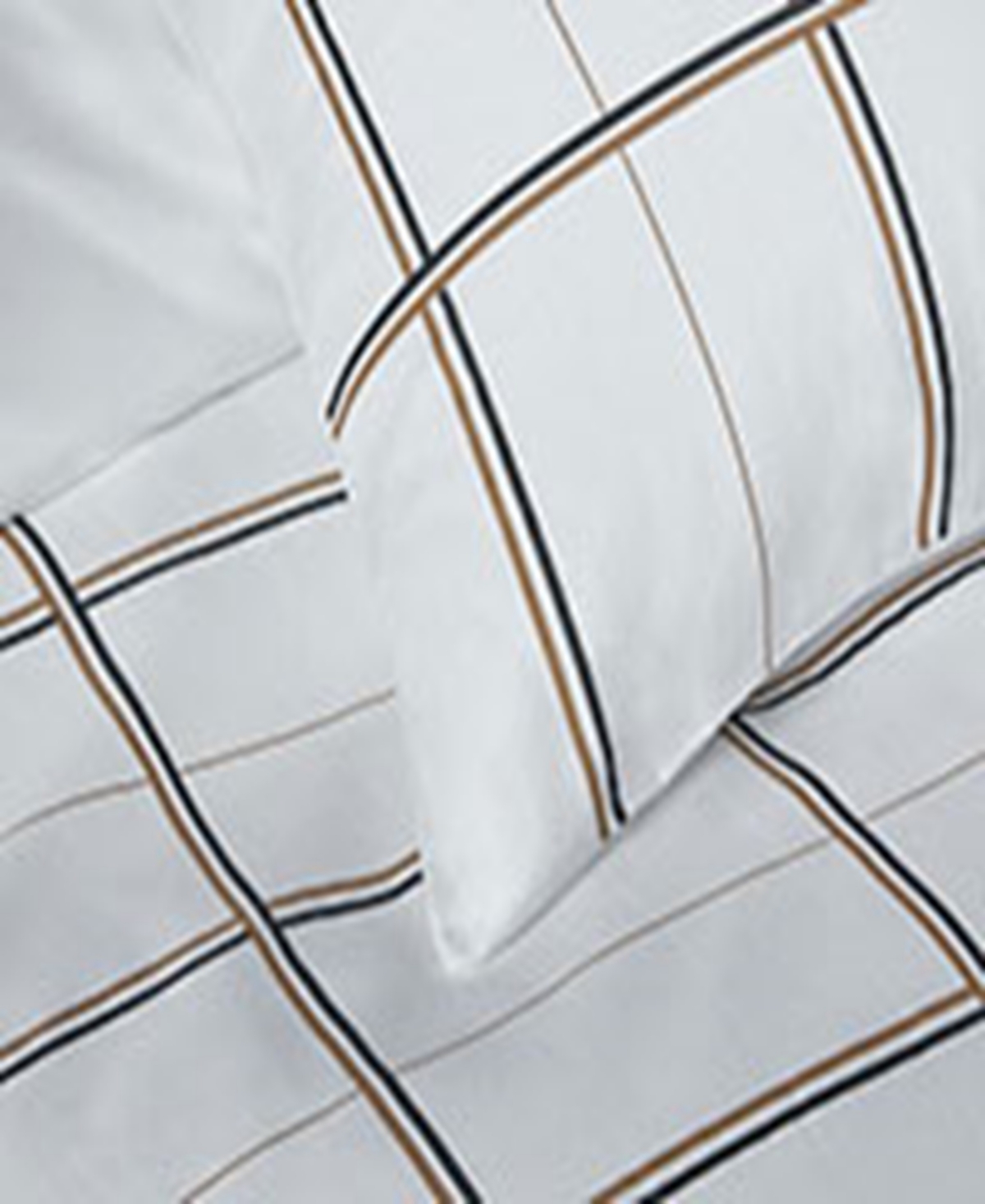 Boss Home By Hugo Boss Check 3-pc. Duvet Cover Set, King In White