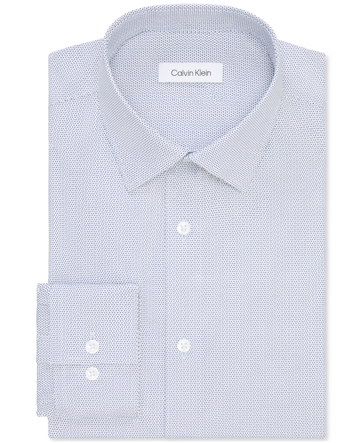 Calvin Klein Steel Dress Shirt Men Light Blue Slim Fit Button Up Fts9 In Blue