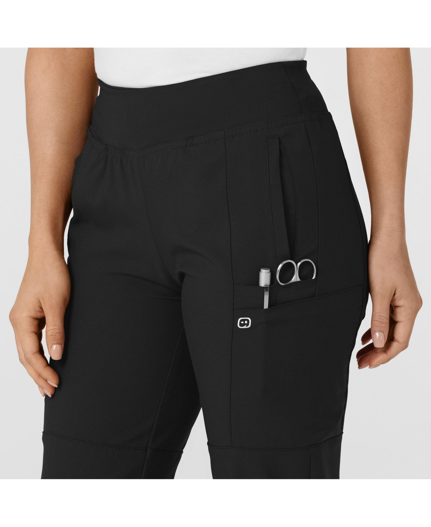 Women's W123 Comfort Waist Cargo Jogger Scrub Pant Regular
