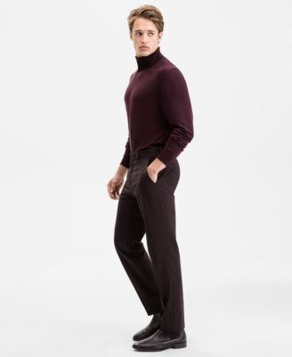Men's Modern-Fit Plaid Suit Pants