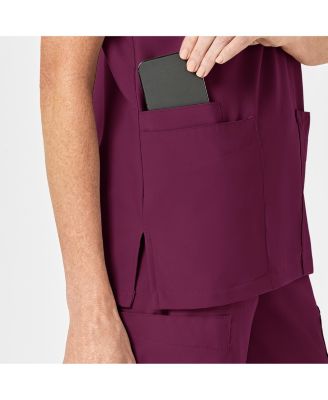 Women's W123 Unisex 4 Pocket Utility Scrub Top