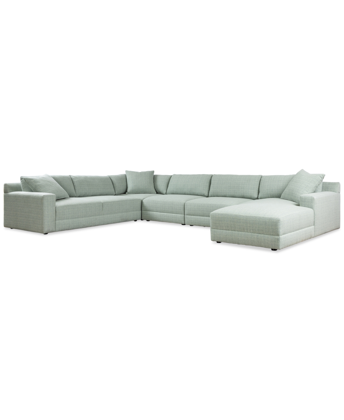 Macy's Mayela 5-pc. Fabric Chaise Sectional, Exclusively At