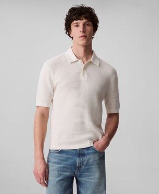 Calvin Klein - Smooth Cotton Waffle Polo Shirt