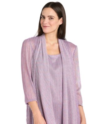 Women's Metallic Crinkle 2-Pc. Dress