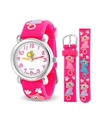 Time Teacher 3D Sports Wrist Watch Silicone Wristband