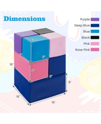 7-Piece Big Foam Building Blocks for Toddlers and Kids