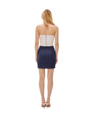 Women's Hazel Linen Twist Mini Dress