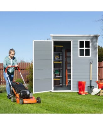 5x3ft Resin Outdoor Storage Shed Kit-Perfect to Store Patio Furniture