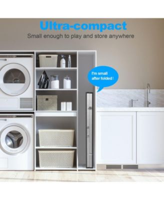 6 ft. Mid-Size Foldable Table Tennis Table Ping Pong Table Set with Net, 2 Paddles and 3 Balls for Indoor Outdoor