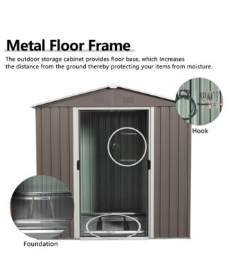 6ft x 5ft Outdoor Metal Storage Shed