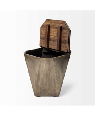 Solid Wood Accent Table – Perfect for Living Room or Nightstand Use