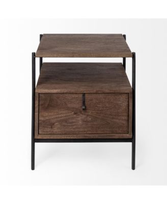 Minimalist Solid Wood Square Accent Table – Ideal for Small Spaces