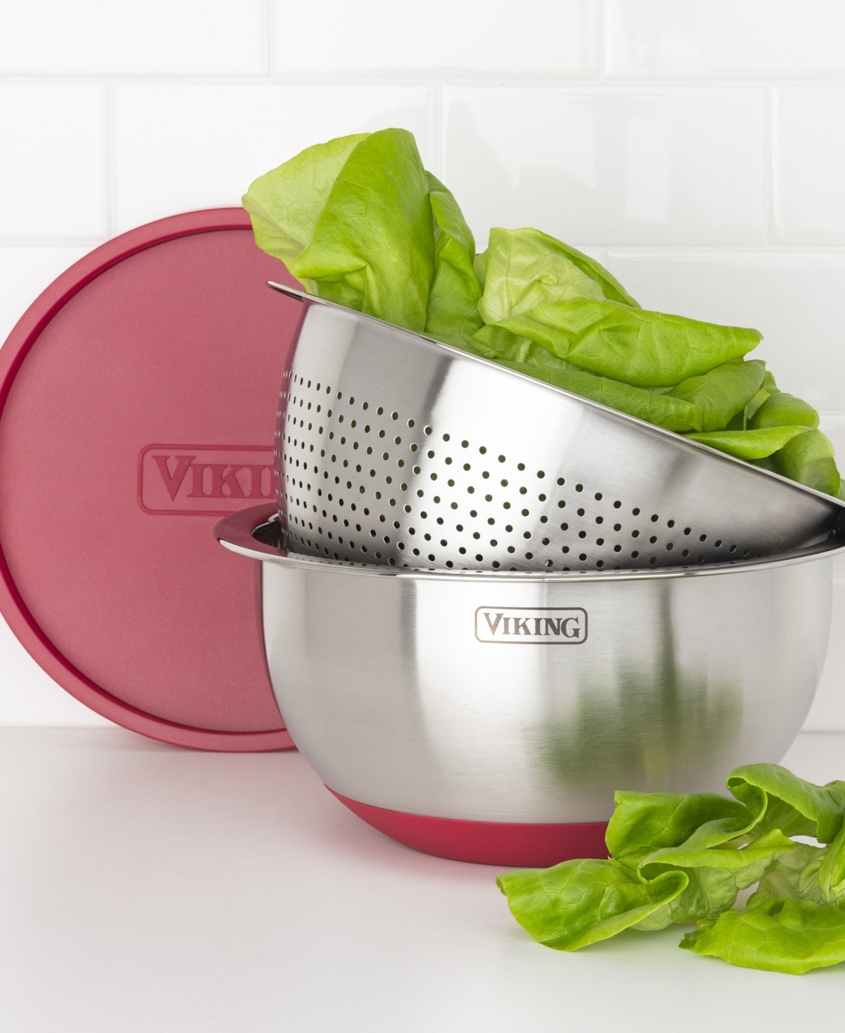 Viking 9 Pc Stainless Steel Bowl Set With Strainer
