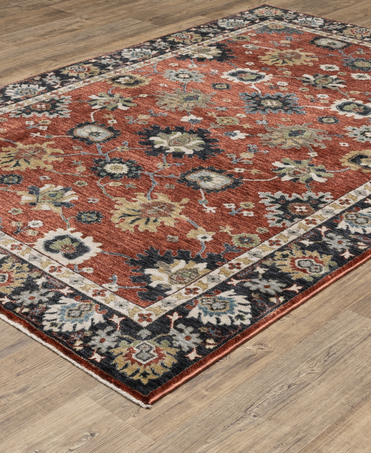 Oriental Weavers Eliana Eli12 7'10"x10'10" Area Rug In Red