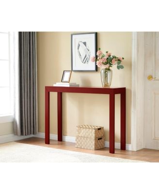 44" Russel Long Console Table - Minimalist and Slim Entryway Table for Decorative Displays, Sofa Table