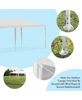 10 x 20 Feet 6 Sidewalls Canopy Tent with Carry Bag
